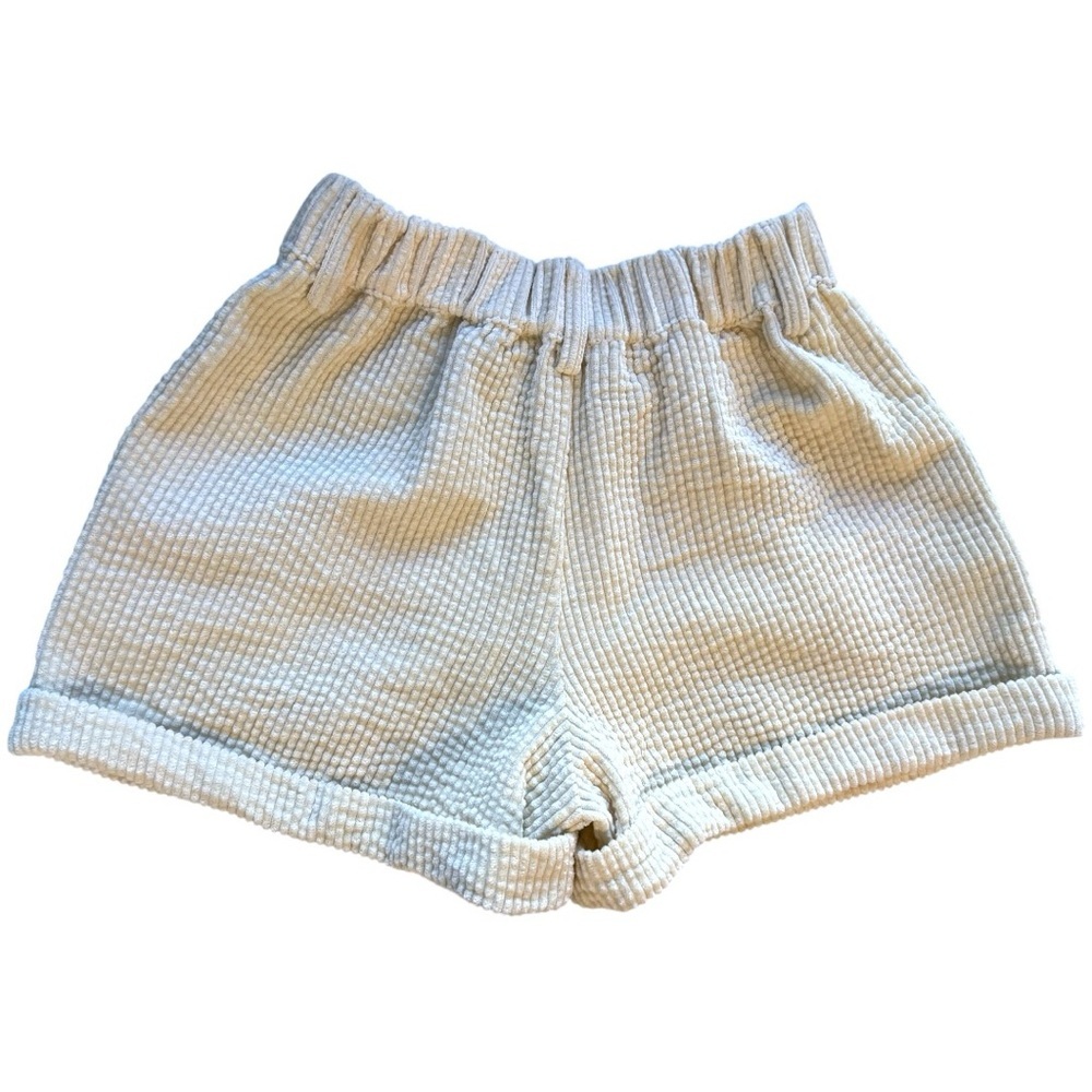 Sadie & Sage Cream Textured Shorts NWT Size M California Boutique - Picture 3 of 8